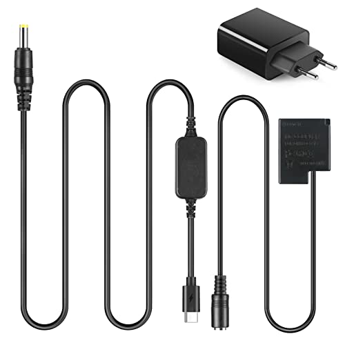 USB-C PD Adapter Stromkabel DMW-BLH7 BLH7E Dummy-Akku DMW-DCC15 DC Koppler für Panasonic Lumix DMC-GF7 DMCGF7 GM1 GM5 GF8 DMCGF8 von Raeisusp