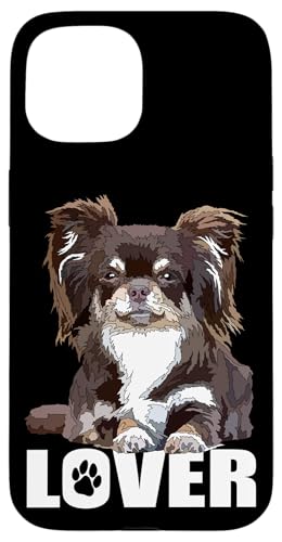 Braun Chihuahua Langhaar Hundeliebhaber Chihuahua Langhaar Hülle für iPhone 15 von Raf THE ARTIST Designs