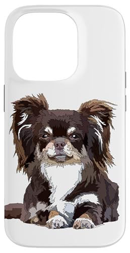 Brauner Chihuahua Langhaar Chiwawa Langhaariger Hund Hülle für iPhone 14 Pro Brauner Chihuahua Langhaar Chiwawa Langhaariger Hund Hülle für iPhone 14 Pro von Raf THE ARTIST Designs