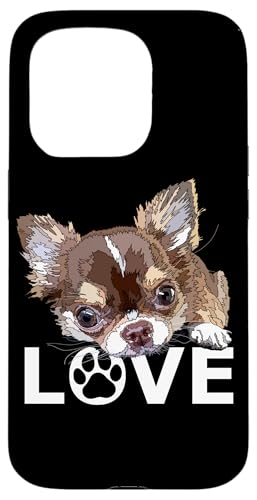 Braunes langes Haar Chihuahua Puppy Chiwawa Hundeliebhaber Hülle für iPhone 15 Pro Braunes langes Haar Chihuahua Puppy Chiwawa Hundeliebhaber Hülle für iPhone 15 Pro von Raf THE ARTIST Designs