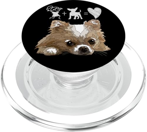 Chihuahua Langhaar Mama Chiwawa Mutter Chi Mädchen PopSockets PopGrip für MagSafe Chihuahua Langhaar Mama Chiwawa Mutter Chi Mädchen PopSockets PopGrip für MagSafe von Raf THE ARTIST Designs