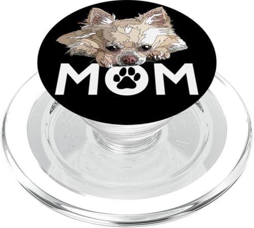Chihuahua Mama Langhaar Chihuahua Mutter Mama PopSockets PopGrip für MagSafe Chihuahua Mama Langhaar Chihuahua Mutter Mama PopSockets PopGrip für MagSafe von Raf THE ARTIST Designs