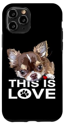 Chihuahua This Is Love Dog, Langer Chiwawa-Welpe, braun Hülle für iPhone 11 Pro Chihuahua This Is Love Dog, Langer Chiwawa-Welpe, braun Hülle für iPhone 11 Pro von Raf THE ARTIST Designs