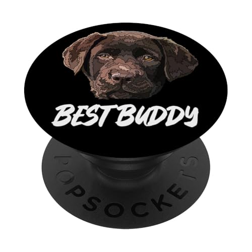 Chocolate Lab Bester Kumpel PopSockets Klebender PopGrip Chocolate Lab Bester Kumpel PopSockets Klebender PopGrip von Raf THE ARTIST Designs