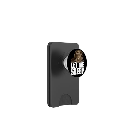 Chocolate Lab Let Me Sleep Labrador-Liebhaber, braun PopSockets PopWallet für MagSafe Chocolate Lab Let Me Sleep Labrador-Liebhaber, braun PopSockets PopWallet für MagSafe von Raf THE ARTIST Designs