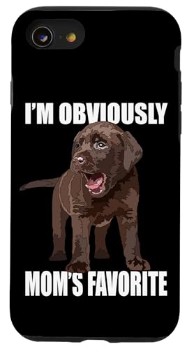 Chocolate Lab Mamas Lieblingshundmutter Brauner Labrador-Welpe Hülle für iPhone SE (2020) / 7 / 8 von Raf THE ARTIST Designs