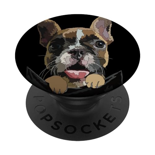Frenchie in Pocket Frenchie Hundeliebhaber Französische Bulldogge PopSockets mit austauschbarem PopGrip von Raf THE ARTIST Designs