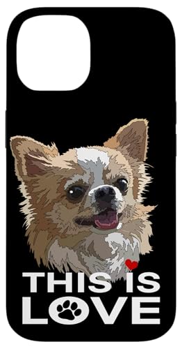 Happy Chihuahua This Is Love Long Hair Chiwawa Hundeliebhaber Hülle für iPhone 14 Happy Chihuahua This Is Love Long Hair Chiwawa Hundeliebhaber Hülle für iPhone 14 von Raf THE ARTIST Designs