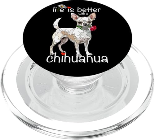 Life Is Better With A Chihuahua Dog Lover Teetasse Chiwawa PopSockets PopGrip für MagSafe Life Is Better With A Chihuahua Dog Lover Teetasse Chiwawa PopSockets PopGrip für MagSafe von Raf THE ARTIST Designs