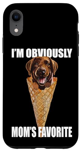 Lustiger Schokoladen-Labor Eiscreme-Hund, brauner Labrador, Mutter, Mutter Hülle für iPhone XR Lustiger Schokoladen-Labor Eiscreme-Hund, brauner Labrador, Mutter, Mutter Hülle für iPhone XR von Raf THE ARTIST Designs