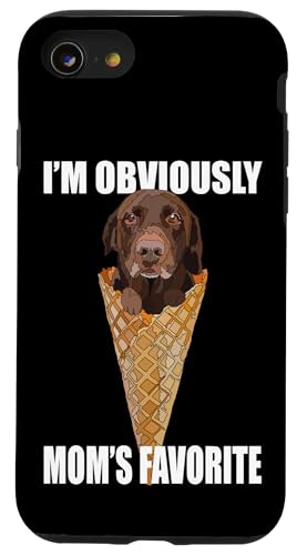 Lustiges Schokoladenlabor, Eiscreme, brauner Labrador, Mama, Mutter Grill Hülle für iPhone SE (2020) / 7 / 8 von Raf THE ARTIST Designs