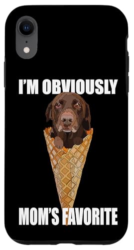 Lustiges Schokoladenlabor, Eiscreme, brauner Labrador, Mama, Mutter Grill Hülle für iPhone XR Lustiges Schokoladenlabor, Eiscreme, brauner Labrador, Mama, Mutter Grill Hülle für iPhone XR von Raf THE ARTIST Designs