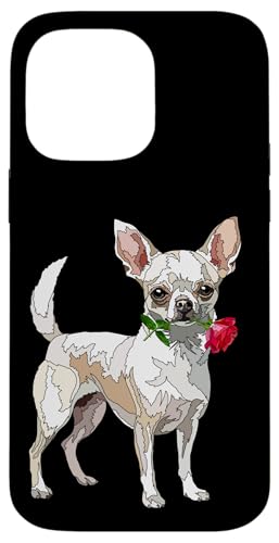 Weiße Teetasse Chihuahua Hund mit roter Rose für Mutter Mutter Mädchen Hülle für iPhone 14 Pro Max Weiße Teetasse Chihuahua Hund mit roter Rose für Mutter Mutter Mädchen Hülle für iPhone 14 Pro Max von Raf THE ARTIST Designs