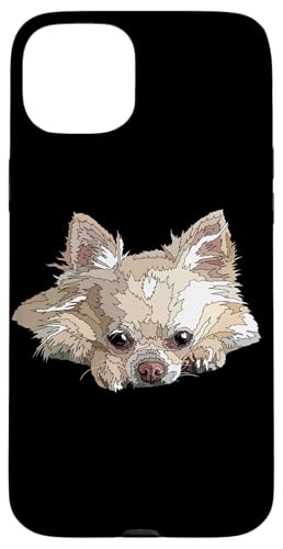 Weißer Chihuahua Langhaar Chiwawa Langhaar Hundeliebhaber Hülle für iPhone 15 Plus Weißer Chihuahua Langhaar Chiwawa Langhaar Hundeliebhaber Hülle für iPhone 15 Plus von Raf THE ARTIST Designs