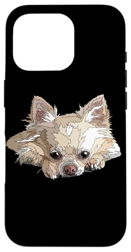 Weißer Chihuahua Langhaar Chiwawa Langhaar Hundeliebhaber Hülle für iPhone 16 Pro Weißer Chihuahua Langhaar Chiwawa Langhaar Hundeliebhaber Hülle für iPhone 16 Pro von Raf THE ARTIST Designs