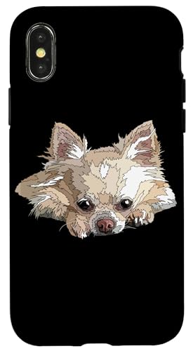 Weißer Chihuahua Langhaar Chiwawa Langhaar Hundeliebhaber Hülle für iPhone X/XS Weißer Chihuahua Langhaar Chiwawa Langhaar Hundeliebhaber Hülle für iPhone X/XS von Raf THE ARTIST Designs