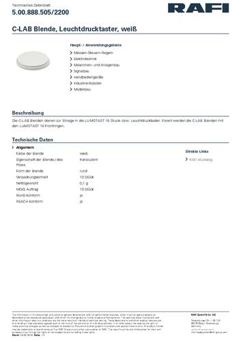 RAFI 5.00.888.505/2200 C-LAB Blende von Rafi