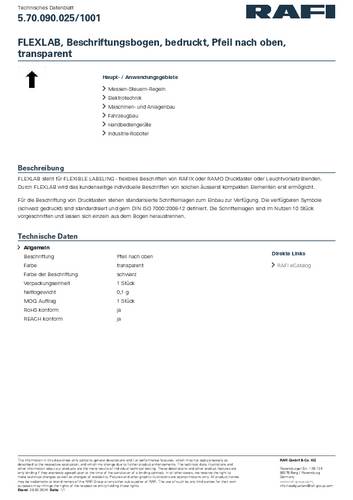 RAFI FLEXLAB Beschriftungsbogen Aufdruck-Motiv ↑ 1St. RAFI FLEXLAB Beschriftungsbogen Aufdruck-Motiv ↑ 1St. von Rafi