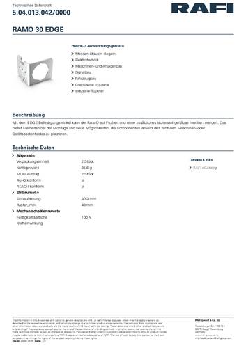 RAFI RAMO 30 EDGE Befestigungswinkel von Rafi