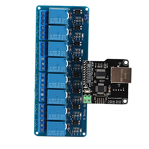 Ethernet Realy Controller, RJ45-Schnittstelle, Ethernet-Steuermodul, Fernbedienung, langlebig für Büro und Zuhause von Raguso