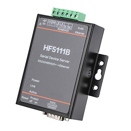 Raguso Serieller Netzwerkserver, für HF 5111B, serieller Server, Echtzeit-Betriebssystem, 10/100 M Ethernet, Selbstanpassung, unterstützt den Webseitenmodus für Zuhause für Büro von Raguso