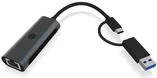 ICY BOX IB-LAN301-C3 - Kabelgebunden - USB Type-A/USB Type-C - Ethernet - 2500 Mbit/s - Anthrazit (IB-LAN301-C3) von RaidSonic