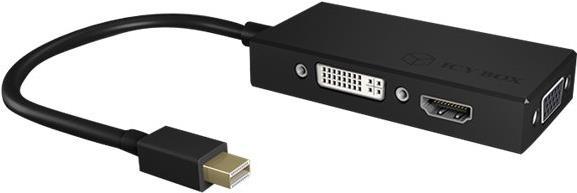 IB-AC1032 DisplayPort->HDMI bk- 3-in-1 Mini DisplayPort? zu HDMI - Digital/Display/Video - Mini DisplayPort (60234) von Raidsonic