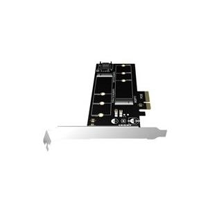 ICY BOX IB-PCI209 PCI-Karte unterstuetzt 2x M.2 SSD zu SATA III und PCIe x4 Host (60093) von Raidsonic