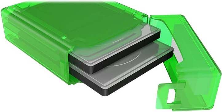 RaidSonic ICY BOX IB-AC6025-3 - Schutzhüllen-Kit für Festplatte - Kapazität: 2 Festplatten (2.5) - Grau, weiß, grün (IB-AC6025-3) von Raidsonic
