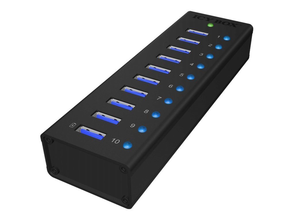 Raidsonic USB-Verteiler RAIDSONIC ICY BOX IB-AC6110 10 Port USB 3.0 Hub mit USB Ladeport 5V... Raidsonic USB-Verteiler RAIDSONIC ICY BOX IB-AC6110 10 Port USB 3.0 Hub mit USB Ladeport 5V... von Raidsonic