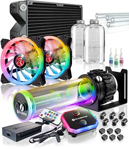 RAIJINTEK Phorcys Evo CPU Kühler RGB Komplett PC Wasserkühlung 240mm, Prozessor Kühler mit Radiator, Systemkühlung Gaming PC Water Cooling Set von Raijintek