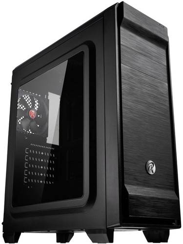 Raijintek ARCADIA II Midi-Tower PC-Gehäuse, Gaming-Gehäuse Schwarz 1 vorinstallierter Lüfter, Sei von Raijintek