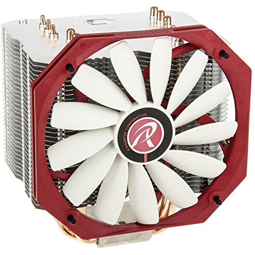 Raijintek EreBoss Flaggschiff, Hochleistung und Massive CPU Kühler, CPU-Cooler mit Sechs Heatpipes und Slim 140mm Lüfter Pwm, Perfekt PC Kühler zum Overclocking von Top-Prozessorserien von Raijintek