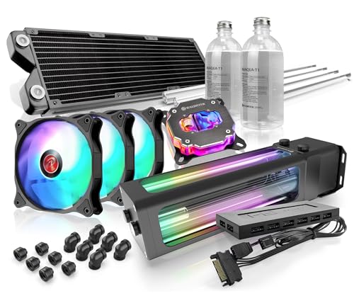 Raijintek Scylla Pro CA360 Wasserkühlungs-Set, Water Cooling Kit, All-in-one Liquid CPU Cooler Kit, Lüftern und Pumpe mit AGB, Fernsteuerung von Raijintek