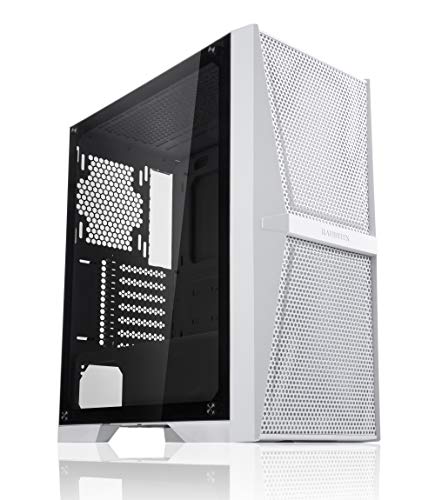 Raijintek Silenos MS, ATX PC Gehäuse mit Seitenteil aus Hartglas, PC Case mit Großflächiges Mesh an der Front, Tempered Glass Case, Weiß Raijintek Silenos MS, ATX PC Gehäuse mit Seitenteil aus Hartglas, PC Case mit Großflächiges Mesh an der Front, Tempered Glass Case, Weiß von Raijintek