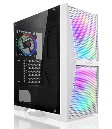 Raijintek Silenos MS Pro, PC ATX Gehäuse mit Seitenteil aus Hartglas, PC Case mit Großflächiges Mesh an der Front, Case mit Drei Lüfter, Weiß Raijintek Silenos MS Pro, PC ATX Gehäuse mit Seitenteil aus Hartglas, PC Case mit Großflächiges Mesh an der Front, Case mit Drei Lüfter, Weiß von Raijintek