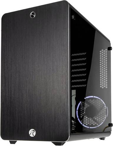 Raijintek THETIS Midi-Tower PC-Gehäuse Schwarz 1 Vorinstallierter LED Lüfter, Seitenfenster, Staub von Raijintek