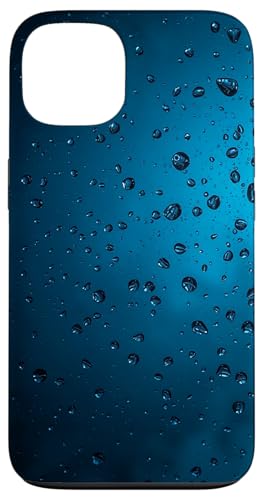 Regentropfen auf blauem Hintergrund Hülle für iPhone 13 Regentropfen auf blauem Hintergrund Hülle für iPhone 13 von Rain Backgrounds