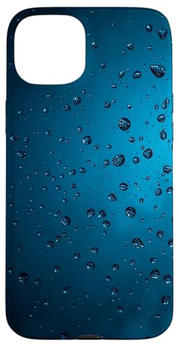 Regentropfen auf blauem Hintergrund Hülle für iPhone 15 Plus Regentropfen auf blauem Hintergrund Hülle für iPhone 15 Plus von Rain Backgrounds