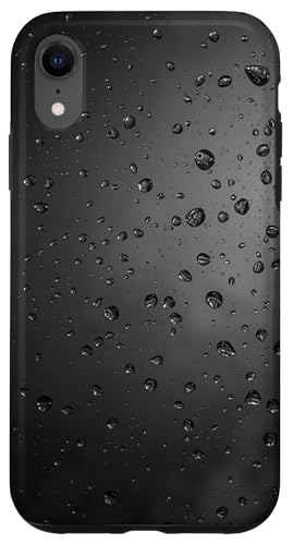 Regentropfen auf grauem Hintergrund Hülle für iPhone XR Regentropfen auf grauem Hintergrund Hülle für iPhone XR von Rain Backgrounds