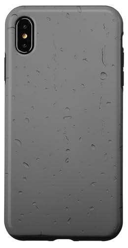 Regentropfen auf grauem Hintergrund Hülle für iPhone XS Max Regentropfen auf grauem Hintergrund Hülle für iPhone XS Max von Rain Backgrounds