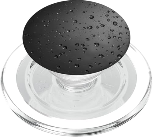 Regentropfen auf grauem Hintergrund PopSockets PopGrip für MagSafe Regentropfen auf grauem Hintergrund PopSockets PopGrip für MagSafe von Rain Backgrounds