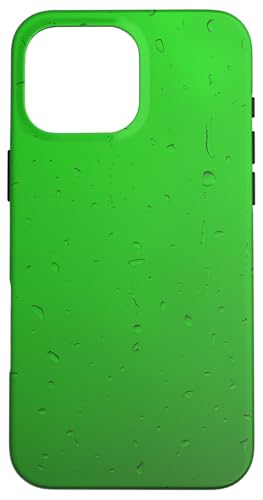 Regentropfen auf grünem Hintergrund Hülle für iPhone 16 Pro Max Regentropfen auf grünem Hintergrund Hülle für iPhone 16 Pro Max von Rain Backgrounds