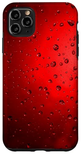 Regentropfen auf rotem Hintergrund Hülle für iPhone 11 Pro Max Regentropfen auf rotem Hintergrund Hülle für iPhone 11 Pro Max von Rain Backgrounds