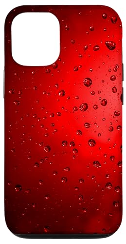 Regentropfen auf rotem Hintergrund Hülle für iPhone 12/12 Pro Regentropfen auf rotem Hintergrund Hülle für iPhone 12/12 Pro von Rain Backgrounds