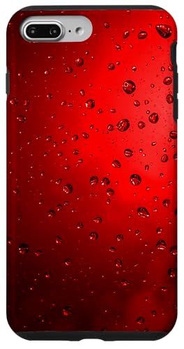 Regentropfen auf rotem Hintergrund Hülle für iPhone 7 Plus/8 Plus Regentropfen auf rotem Hintergrund Hülle für iPhone 7 Plus/8 Plus von Rain Backgrounds