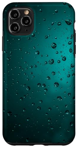 Regentropfen auf türkisfarbenem Hintergrund Hülle für iPhone 11 Pro Max Regentropfen auf türkisfarbenem Hintergrund Hülle für iPhone 11 Pro Max von Rain Backgrounds