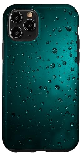 Regentropfen auf türkisfarbenem Hintergrund Hülle für iPhone 11 Pro Regentropfen auf türkisfarbenem Hintergrund Hülle für iPhone 11 Pro von Rain Backgrounds
