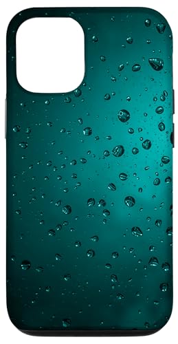Regentropfen auf türkisfarbenem Hintergrund Hülle für iPhone 12/12 Pro Regentropfen auf türkisfarbenem Hintergrund Hülle für iPhone 12/12 Pro von Rain Backgrounds