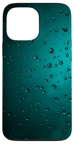Regentropfen auf türkisfarbenem Hintergrund Hülle für iPhone 13 Pro Max Regentropfen auf türkisfarbenem Hintergrund Hülle für iPhone 13 Pro Max von Rain Backgrounds